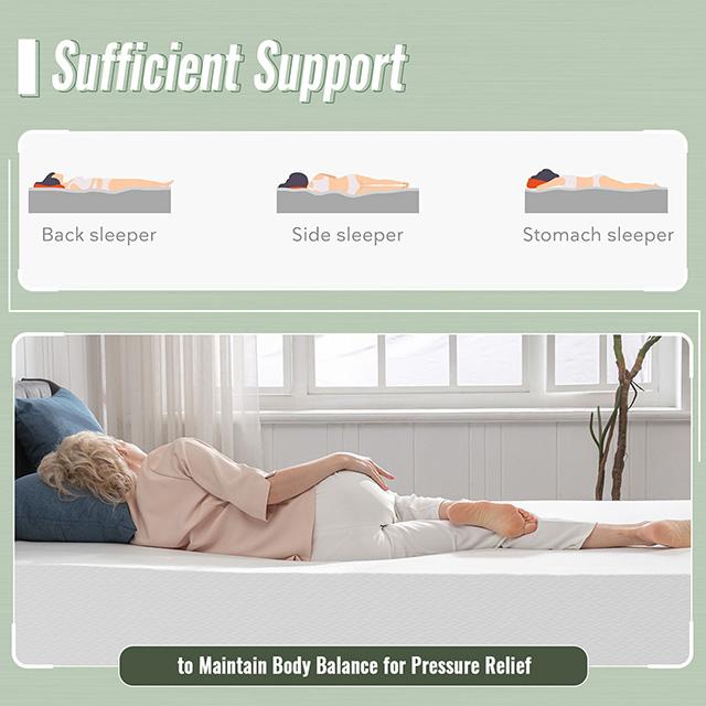 Coreopsis 8" Twin Memory Foam Wave Comfort