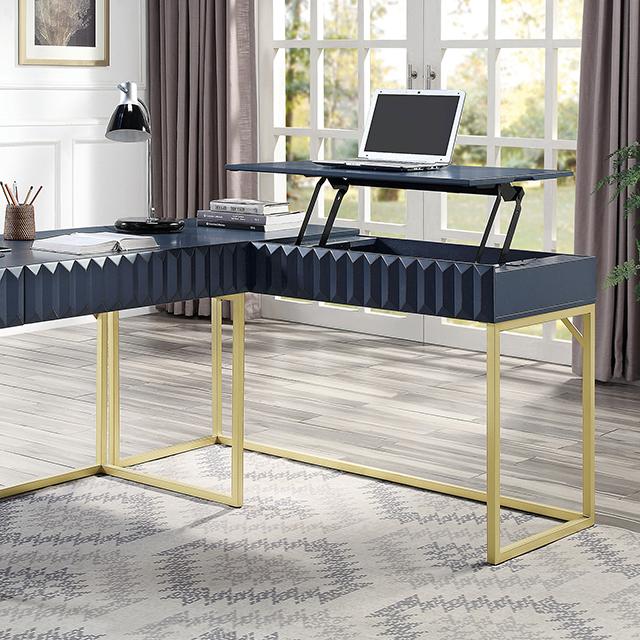 FREIBURG Corner Desk, Antique Blue