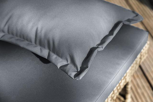 Bahia Tobago Reclining Chaise Lounge Brown & Gray