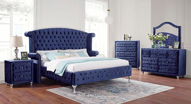 Alzire Black & Blue Mirror