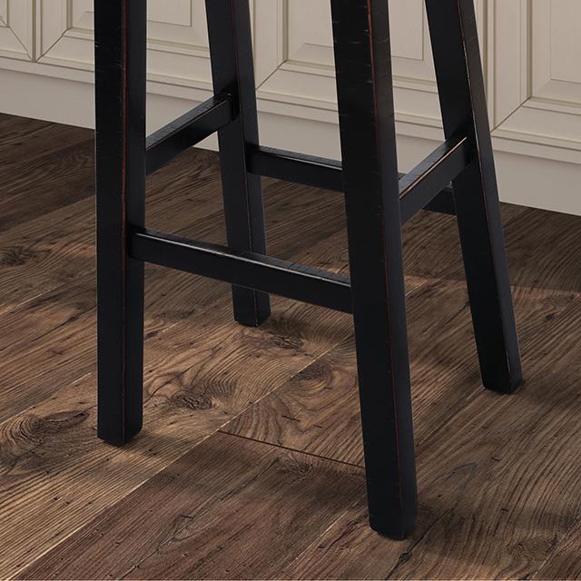 Biasca 29" Stool (2/CTN) White, Brown, & Black