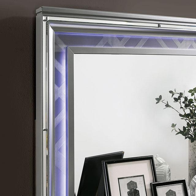 Emmeline Bed Silver & White