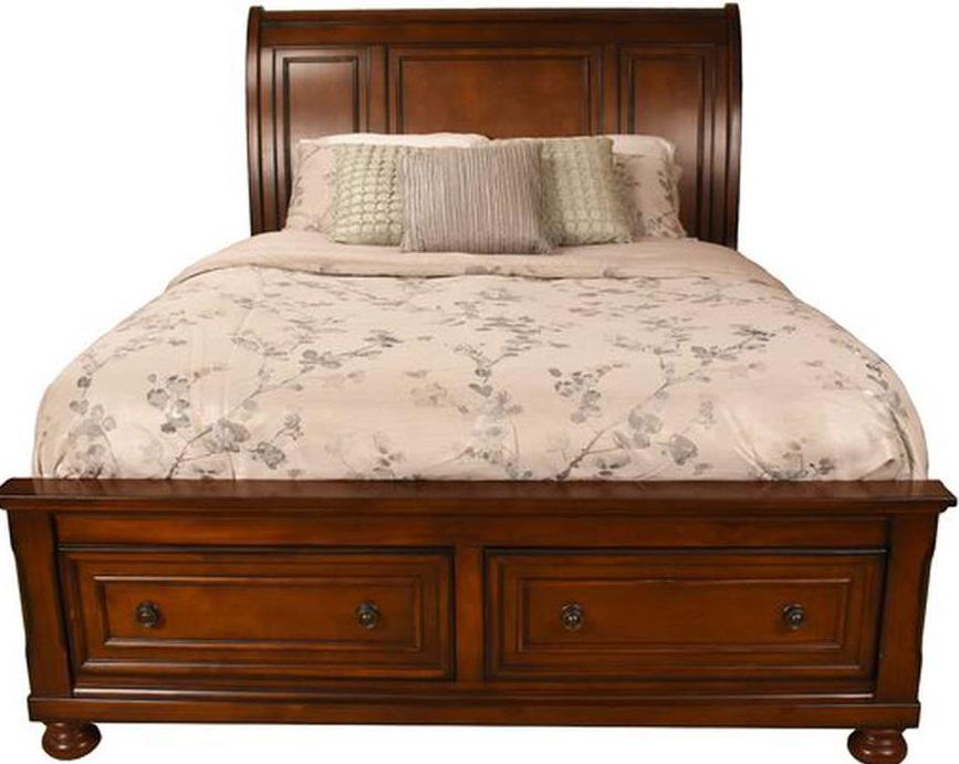 Galaxy Home Baltimore King Storage Bed in Dark Walnut GHF-808857551764