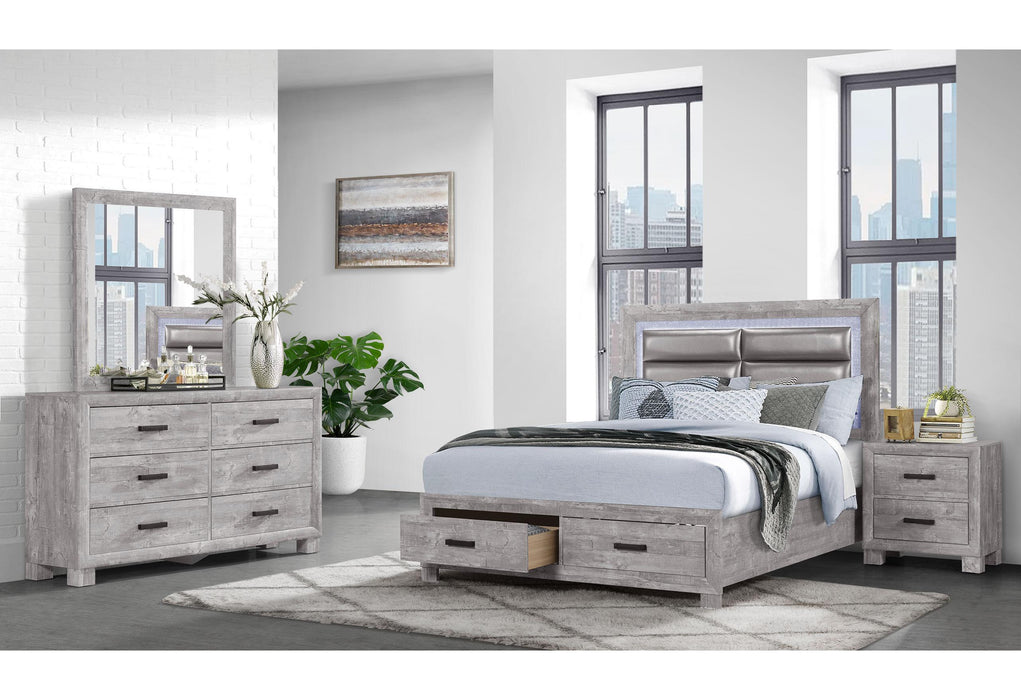 NOLAN GREY FULL BED GROUP