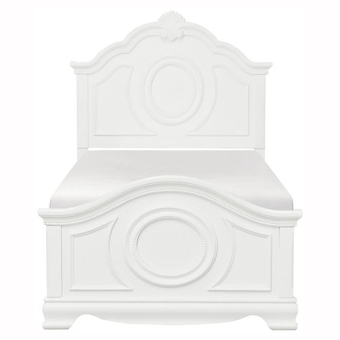 Lucida Full Panel Bed in White 2039FW-1*