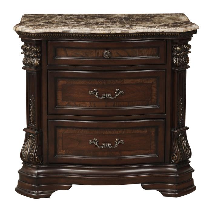 Antoinetta Nightstand in Warm Cherry 1919-4