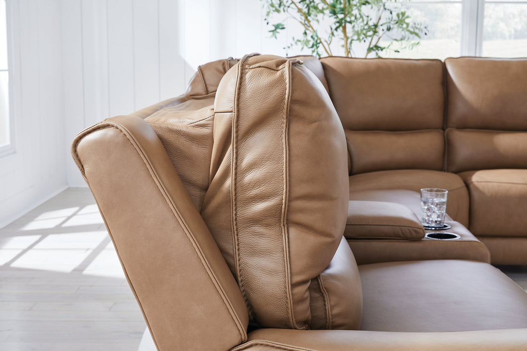 DeepWakes Reclining Sectional with Storage Console