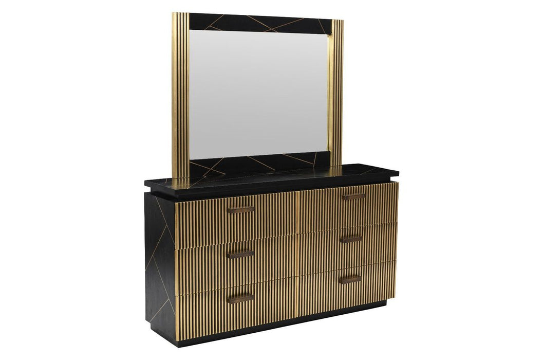 Galaxy Home Allure Dresser in Black