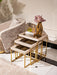 AICO Carmela Nesting Tables in Shimmer Ivory image