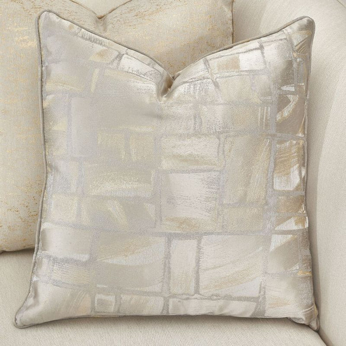 AICO La Rachelle Swivel Chair Gold Rush in Medium Champagne