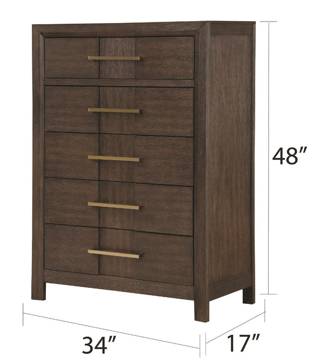 Galaxy Home Kenzo Chest in Brown