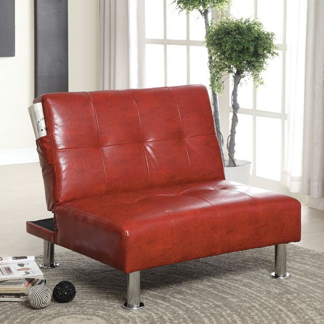 Bulle Chair Grey & Red