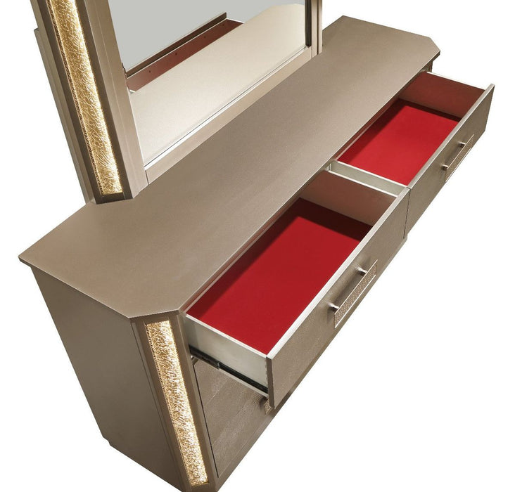 Galaxy Home Medusa Dresser in Gold