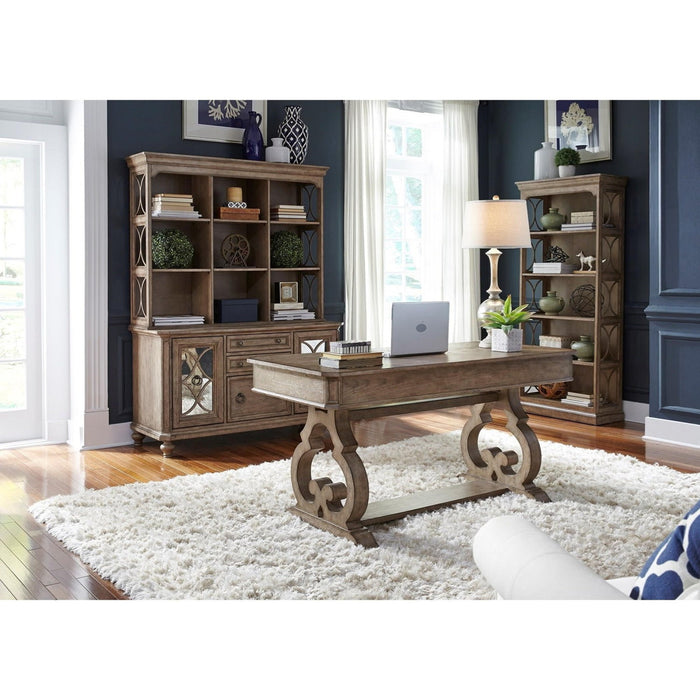 Simply Elegant Bookcase in Heathered Taupe