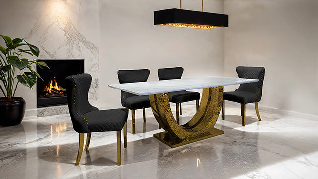 Portanova Gold Chair (2/CTN)
