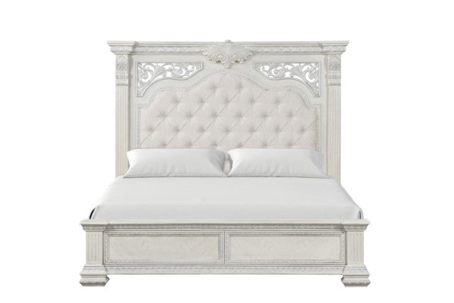 Promenade Bed Dark Brown & White