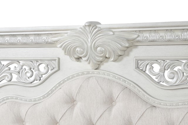 Promenade Bed Dark Brown & White