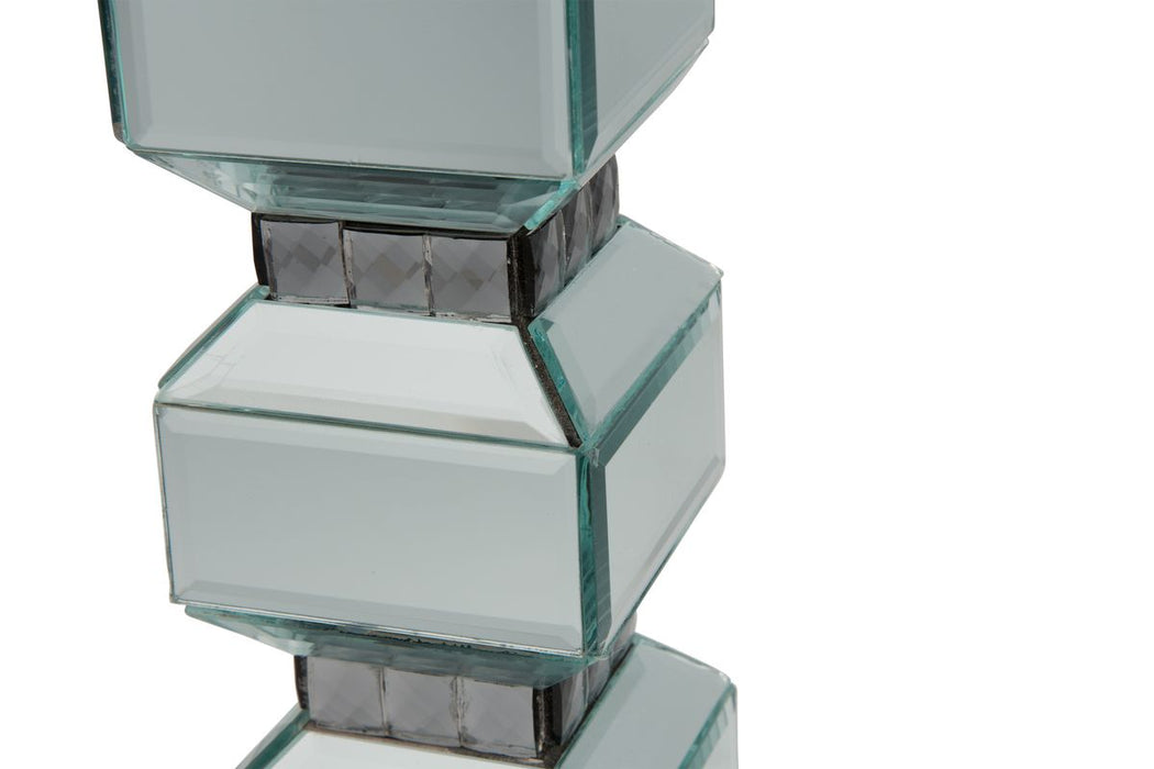 AICO Montreal 3-Tier Mirrored Candle Holder w/Crystal Accents (2/pack) image