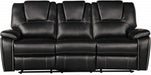 Galaxy Home Hong Kong Power Reclining Sofa in Black image