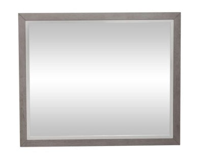 Palmetto Heights Landscape Mirror in Shell White and Driftwood