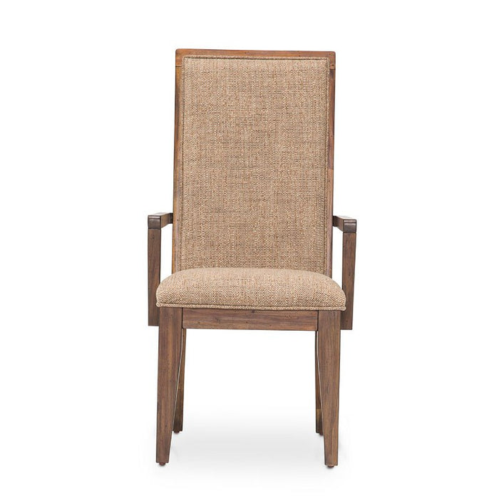 Aico Carrollton Arm Chair (Set of 2) in Rustic Ranch
