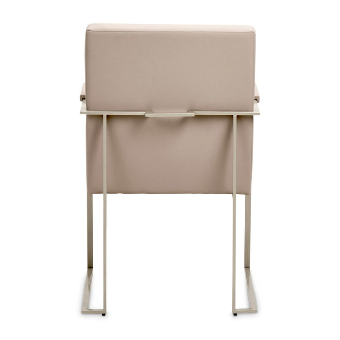 AICO Marin Arm Chair (Set of 2) in Greige