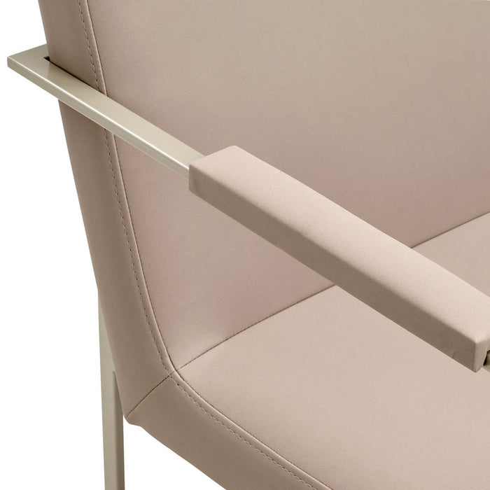 AICO Marin Arm Chair (Set of 2) in Greige