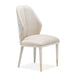 AICO Furniture Lisbon Side Chair in Silken Matte Cream image