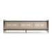 AICO Lousanne Media Cabinet in Glossy Mocha Sand image