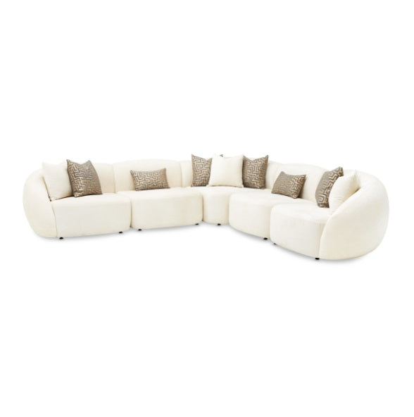 AICO Furniture Le Montreaux Armless Chair in Gardenia