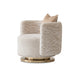 AICO Furniture Savannah Breeze Swivel Chair Cashmere in Bright Gold image