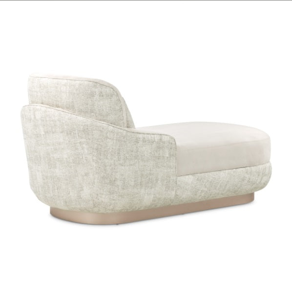 AICO Furniture Aurora Chaise Quarry in Moonlight