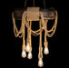 AICO Furniture Lighting Ranchero 6 Light Chandelier in Black image