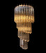 AICO Furniture Lighting Spiral 5 Light Wall Sconce in Clear image