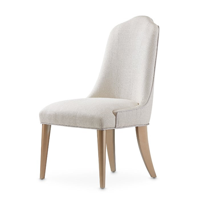 AICO Malibu Crest Side Chair in Chardonnay (Set of 2)