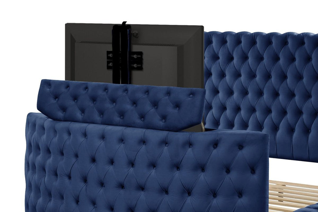 Galaxy Home Maya Queen Bed in Navy image