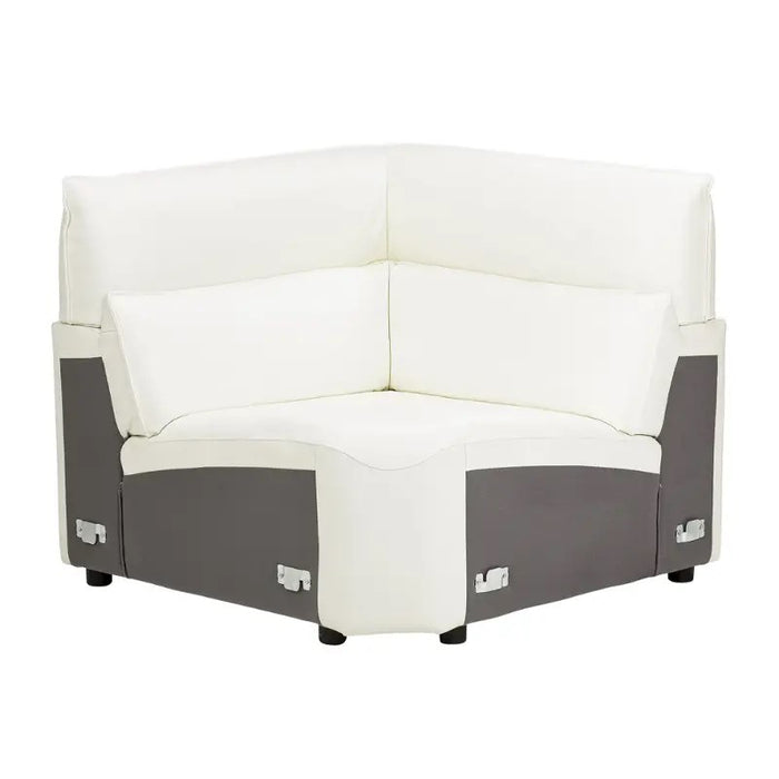 AICO Furniture Verona Corner Wedge in Snow White image