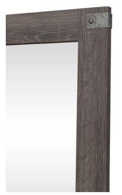 Lakeside Haven Landscape Mirror in Brownstone