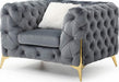 Galaxy Home Moderno Chair in Gray image
