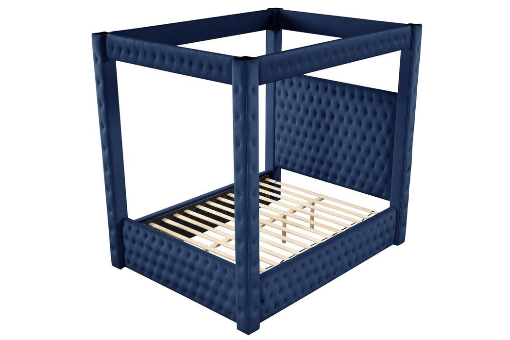 Galaxy Home Monica King Bed in Navy