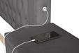 Galaxy Home Monica Queen Bed in Gray image