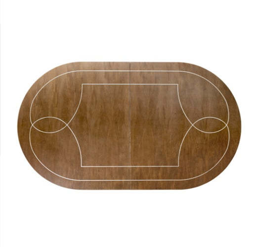 AICO Villa Cherie 4 Leg Oval Dining Table in Hazelnut