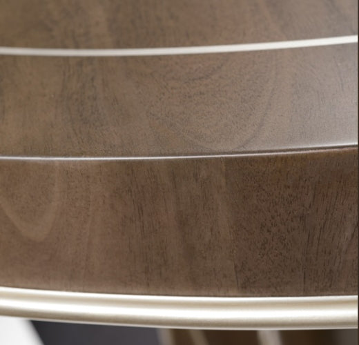 AICO Villa Cherie Round Dining Table in Hazelnut