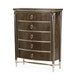 AICO Villa Cherie Highboy Chest in Hazelnut image