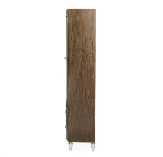 AICO Villa Cherie Display Cabinet in Hazelnut