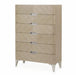 AICO Furniture Penthouse Vertical Storage Cabinet-Chest of Drawers in Ash Gray image