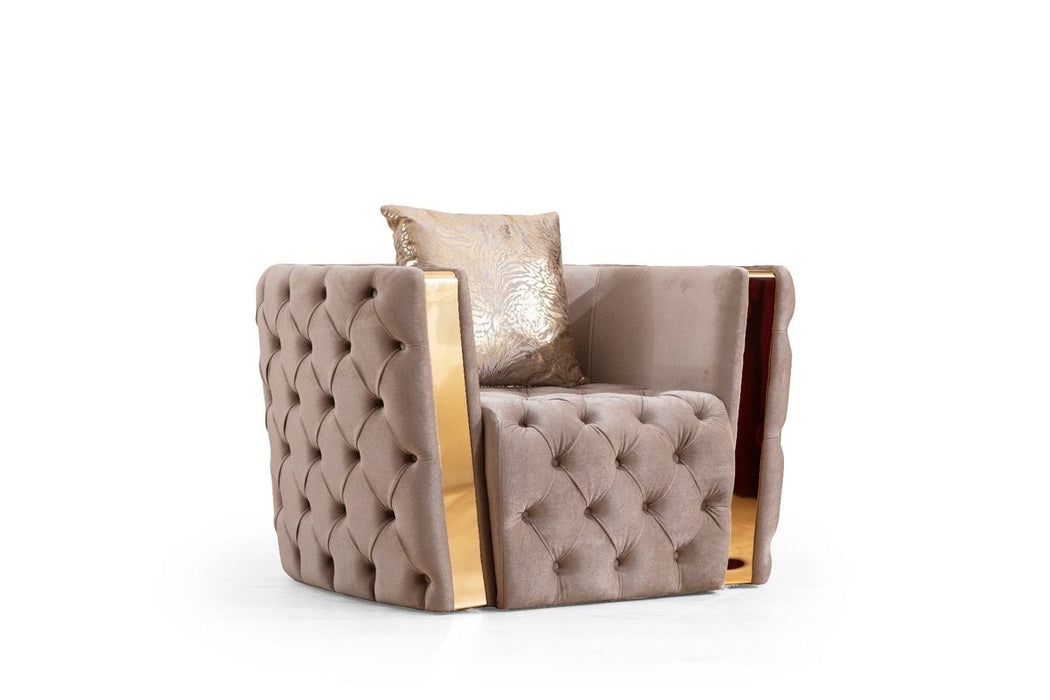Galaxy Home Naomi Chair in Taupe