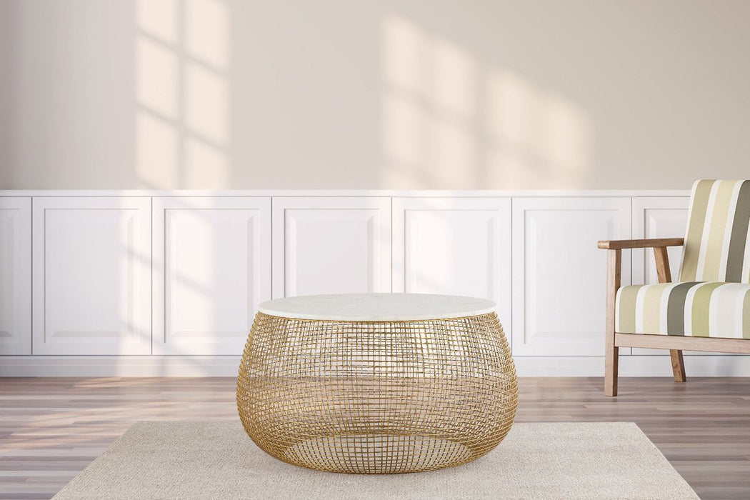 Galaxy Home T3007-36-25 Coffee Table in Gold