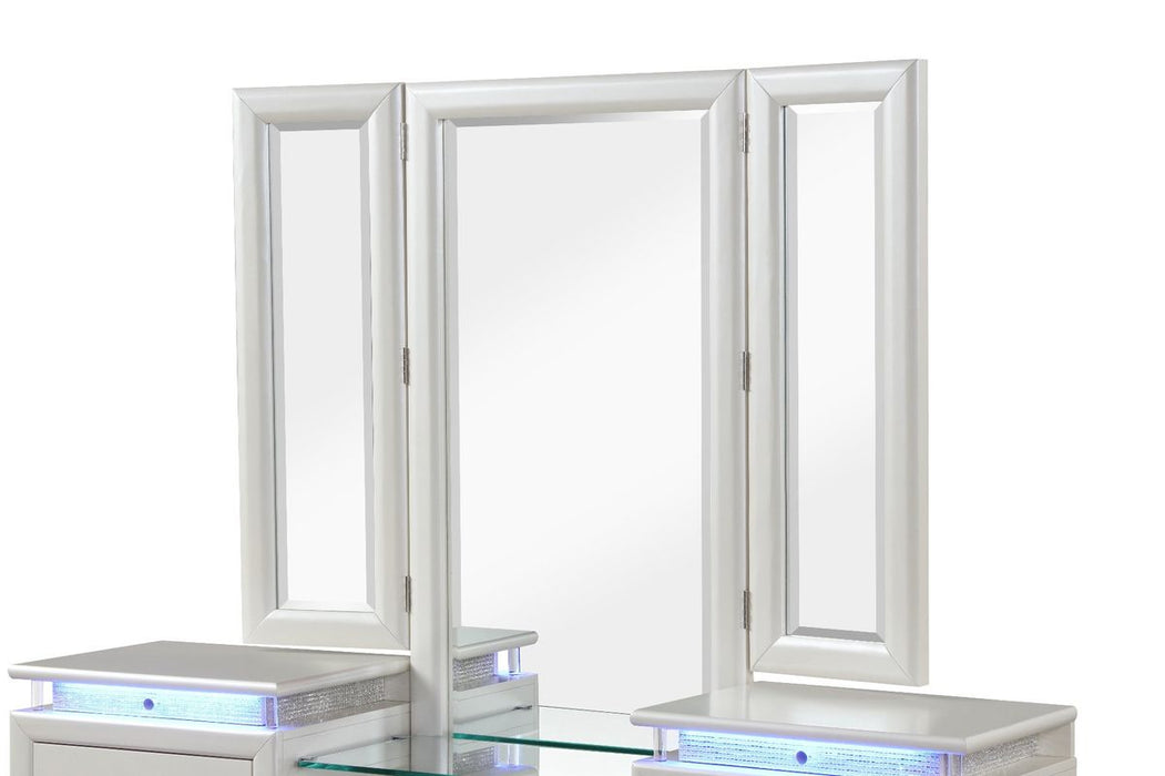 Galaxy Home Passion Vanity Set in Milky White