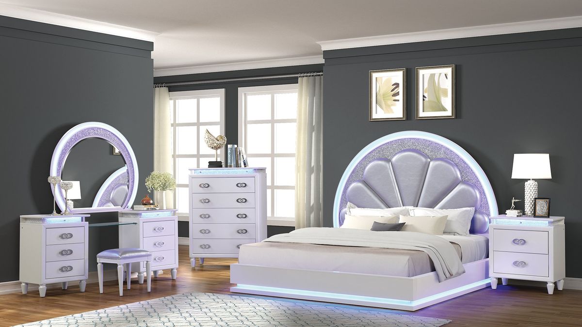 Galaxy Home Perla LED Vanity in Milky White